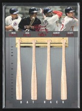 Piazza Reyes Pujols Rolen 2004 Fleer Classic Clippings Rack Red /25 Bat New York picture