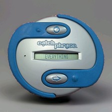 Hasbro CATCH PHRASE Y2K Handheld Game Electronic Toy Working Blue Parker Bro picture