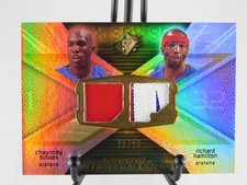 Chauncey Billups/Rip Hamilton 2008-09 SPx Winning Materials Combo Patch /25 picture