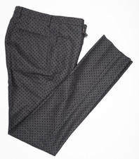 INCOTEX Charcoal Dress Pants Super 100's Wool Slim Fit Flat Front 30 (EU 46) picture