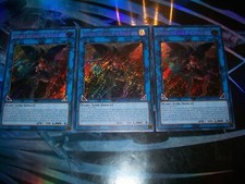 3x Cherubini, Ebon Angel of the Burning Abyss 1st Edition Secret Rare RA01-EN042 picture