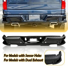 Fits 2019-2026 Chevy Silverado 1500 Rear Bumper Assembly W/Sensor Holes 84574365 picture