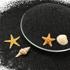 0.4-0.8Mm Black Aquarium Sand, 3Lbs Substrate for Fish Tank, Garden picture