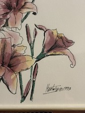 Heinie Hartwig signed watercolor 1993 picture