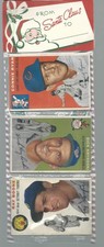 1954 TOPPS Christmas RACK PACK W  HOFER WARREN SPAHN / POS: HANK AARON ROOKIE picture