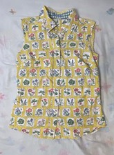 Boden Botanical Seed Packet Sleeveless Button Up picture