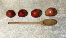 KELLOGS - ANTIQUE WOODEN KITCHEN SPOON - FARM HOUSE RUSTIC DECORATION picture