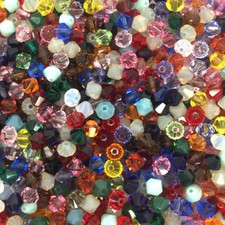 144 Swarovski 5328 XILION Crystal Bicone Beads 1 gross 4mm Assorted Mix Colors picture