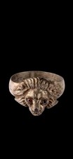 Antique Ww1 Ww2 Era Central European Lion Ring Unique U Boat Marked Submarine picture