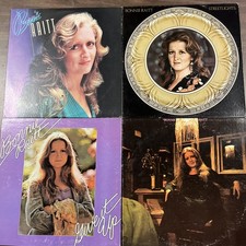 BONNIE RAITT ( 4 ) LP lot: THE GLOW-STREET LIGHTS-GIVE IT UP-BONNIE RAITT VG++ picture