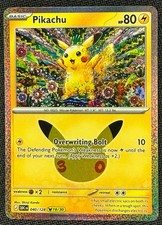 Pokemon TCG: Pikachu RARE Collection 30th Anniversary Pick Your Card picture