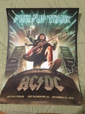 AC/DC  METLIFE STADIUM NJ,NY  09-25-26  POSTER LIMITED EDITION PWR UP TOUR picture