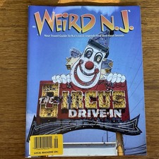 Weird NJ magazine~issue #51~2018~neon circus clown~Vito Genovese~Springsteen~UFO picture