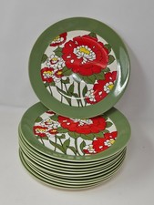 RARE Mikasa Homer Laughlin 1969 Fire Flower Collection 70 Set of 12 Dinner Plate picture