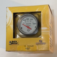 New Autometer 4327 Oil Pressure Gauge And Sending Unit Open Box picture