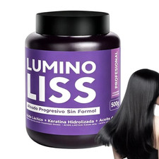 LUMINO LISS Alisado Progresivo Sin Formol 500ml Keratina Brillo Espejo NEWiS picture