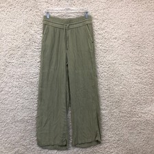Prana Pants Small Adult Green Wide Leg Pull On Pockets Casual Relaxed Fit Womens picture