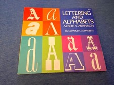 Fascinating Estate '55 DOVER Pub'ed  'LETTERING and ALPHABETS' [85] Cavanaugh picture