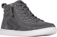 NEW Billy Footwear Men Ten9 Adaptive Hi-Top Gray Suede Sneaker Size 10.5 M KF281 picture