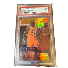 1998 Bowman’s Best Dennis Rodman Refractor /400 PSA 9 pop 11 picture