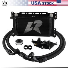 19 Row Oil Cooler Kit For BMW F20 F21 F45 F46 I8 X1 F48 Mini Cooper D F57 F56 BK picture