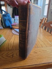 Antique Victorian Leather Bound Photo Album 1875 Large picture
