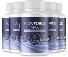 (5 Pack)  Flow Force Max - Vegan, Male Vitality Supplement Pills - 300 Capsules picture