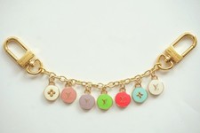 LV Keychain gold  / pink/ colored picture