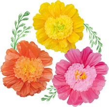 24'' 6 Pack/Set Large Tissue Paper Flowers Handcrafted Giant Paper picture