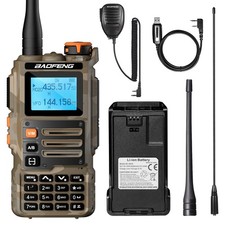Baofeng K63 Radio Kit 6W VHF UHF 1.25M AM 2600mAh Extra Antenna Speaker Cable picture