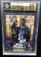 1997-98 BOWMAN'S BEST ATOMIC REFRACTOR 10 AUTO KARL MALONE MVP BGS 9.5 GEM MINT picture