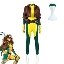 Cosplay X-Men Rogue Anna Marie Jumpsuits Coat Superhero Bodysuits Costumes Suits picture