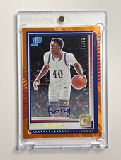 2025-26 Donruss Flory Bidunga Auto /99 Numbered Orange Prizm Kansas Panini picture