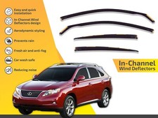 Wind Deflectors In Channel For Lexus RX 2007-2015 4-Pcs Sun Visors Rain Guard picture