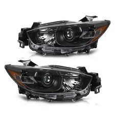 Headlights for Mazda CX-5 2013-2016 KJ0151031C Clear lens Black Housing picture