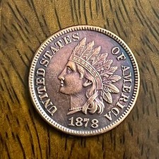 1878 Indian Head Cent Penny Extremely Fine As shown in the figure picture