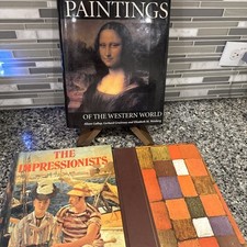 Classic Art Book Lot 3 Book Great Paintings The Impressionists Vintage  DECO picture