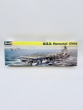 Revell U.S.S. Forrestal CV59 Aircraft Carrier Mode 1:542 Scale 1989 Sealed Parts picture