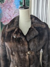 Exceptional 1974 Swedish runway-model mink coat with custom-designed mink hat. picture