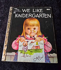 Little Golden Book We Like Kindergarten  1969 Vintage Children's Book picture