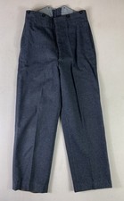 Vtg 1956 British Military Wool Pants Trousers Mens (Fits 29x27) Blue J. Marcus picture
