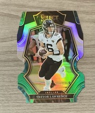 Trevor Lawrence 2022 Select Premier Level Black & Green Prizm Die Cut #145 picture