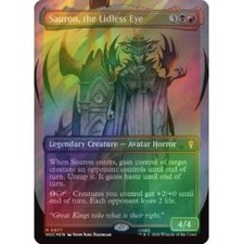FOIL SAURON, THE LIDLESS EYE (BORDERLESS) (SURGE FOIL) (077) The Hobbit Eternal- picture