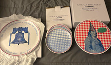 Sheila Bridges for Walmart Philadelphia Collection Franklin party set & Postcard picture