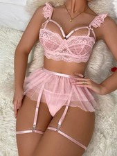 Women's Sexy-Lingerie Babydoll G-string Sleepwear Underwear Lace Dress Nightwear picture