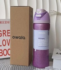 Owala 24oz FreeSip So Eggstra Limited Edition Shimmery Purple Water Sport Bottle picture