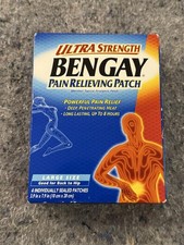 Bengay Ultra Strength Pain Relieving Patch Large 4 Pc Menthol Topical Arthritis picture