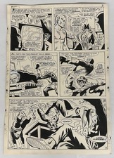 X-MEN #36 PG 3 ORIGINAL COMIC ART ALL 5 ORIGINAL X-MEN MARVEL 1967 ROSS ANDRU picture
