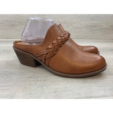 EuroSoft by Sofft Ailey Women's Brown Braided Strap Mules Clogs 9.5 Shoes picture