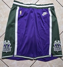 New Nike Milwaukee Bucks Authentic NBA Dri Fit ADV Game Shorts Size 42+2 XL picture